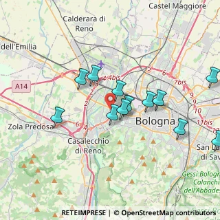 Mappa Via Battindarno, 40133 Bologna BO, Italia (3.64917)