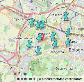 Mappa Via Ercole Graziani, 40133 Bologna BO, Italia (1.53727)