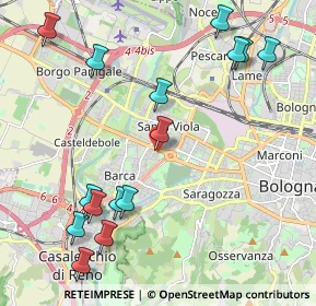 Mappa Via Ercole Graziani, 40133 Bologna BO, Italia (2.546)