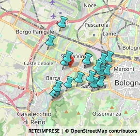 Mappa Via Ercole Graziani, 40133 Bologna BO, Italia (1.51263)