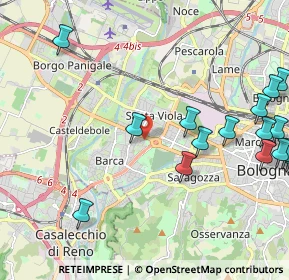 Mappa Via Ercole Graziani, 40133 Bologna BO, Italia (2.79188)