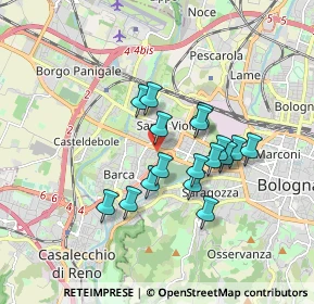 Mappa Via Ercole Graziani, 40133 Bologna BO, Italia (1.42412)