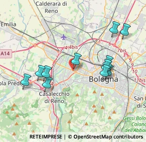 Mappa Via Ercole Graziani, 40133 Bologna BO, Italia (3.87455)