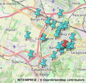 Mappa Via Gregorio XIII, 40132 Bologna BO, Italia (1.865)