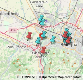 Mappa Via Gregorio XIII, 40132 Bologna BO, Italia (3.515)