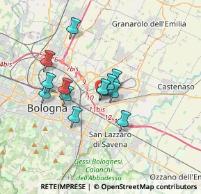 Mappa Licinio Cappelli, 40138 Bologna BO, Italia (2.65077)
