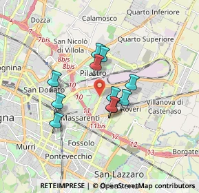 Mappa Licinio Cappelli, 40138 Bologna BO, Italia (1.28545)