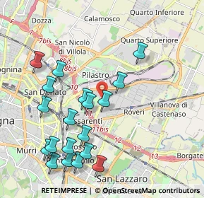 Mappa Licinio Cappelli, 40138 Bologna BO, Italia (2.24947)