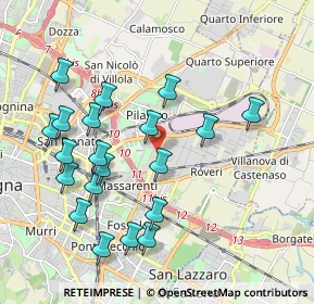 Mappa Licinio Cappelli, 40138 Bologna BO, Italia (2.075)