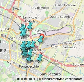 Mappa Licinio Cappelli, 40138 Bologna BO, Italia (1.9465)