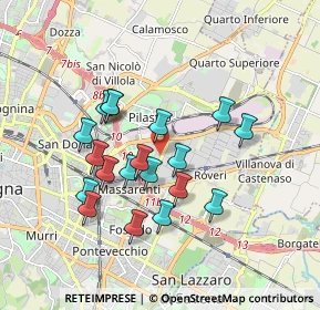Mappa Licinio Cappelli, 40138 Bologna BO, Italia (1.59632)