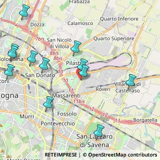 Mappa Licinio Cappelli, 40138 Bologna BO, Italia (2.63583)