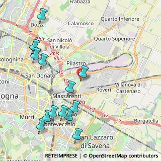 Mappa Licinio Cappelli, 40138 Bologna BO, Italia (2.56571)