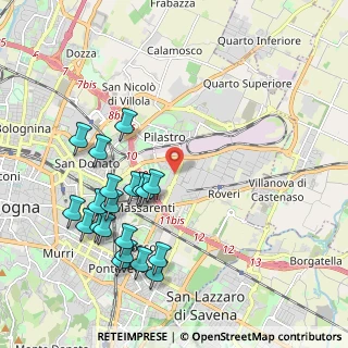 Mappa Licinio Cappelli, 40138 Bologna BO, Italia (2.2585)