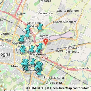 Mappa Licinio Cappelli, 40138 Bologna BO, Italia (2.401)