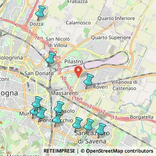 Mappa Licinio Cappelli, 40138 Bologna BO, Italia (2.87545)