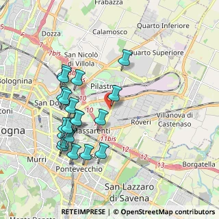 Mappa Licinio Cappelli, 40138 Bologna BO, Italia (1.9725)