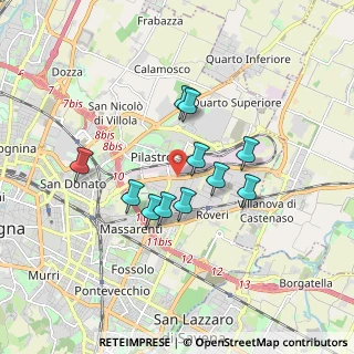 Mappa Via dell'Industria, 40133 Bologna BO, Italia (1.41091)