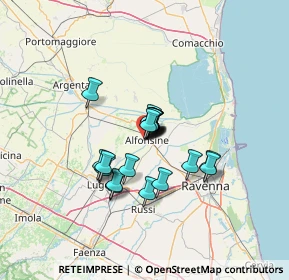 Mappa Viale degli Orsini, 48011 Alfonsine RA, Italia (8.691)