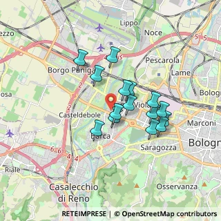Mappa Via Armando Spadini, 40133 Bologna BO, Italia (1.39)