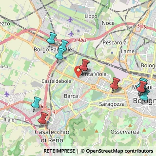 Mappa Via Armando Spadini, 40133 Bologna BO, Italia (2.48429)