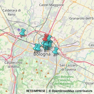Mappa Via Antonio Gandusio, 40128 Bologna BO, Italia (1.56182)