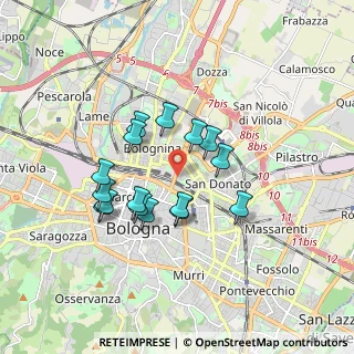 Mappa Via Antonio Gandusio, 40128 Bologna BO, Italia (1.48875)