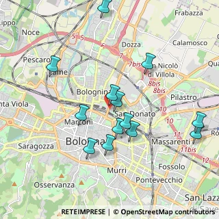 Mappa Via Antonio Gandusio, 40128 Bologna BO, Italia (1.93385)