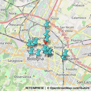 Mappa Via Antonio Gandusio, 40128 Bologna BO, Italia (1.31429)