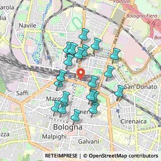 Mappa Via Barozzi Iacopo, 40126 Bologna BO, Italia (0.809)