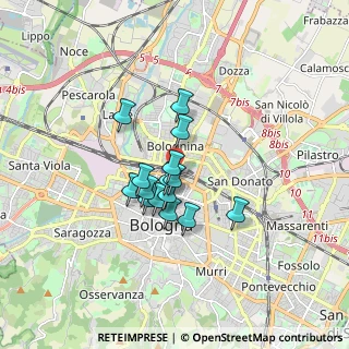 Mappa Via Barozzi Iacopo, 40126 Bologna BO, Italia (1.16067)