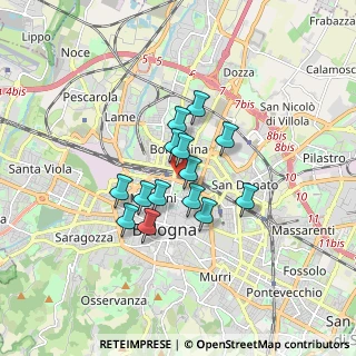 Mappa Via Barozzi Iacopo, 40126 Bologna BO, Italia (1.18786)