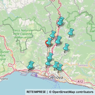 Mappa Via Campomorone, 16164 Genova GE, Italia (6.89214)