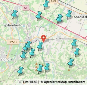 Mappa Via delle Rose, 40053 Valsamoggia BO, Italia (5.05765)