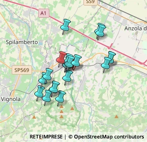 Mappa Via delle Rose, 40053 Valsamoggia BO, Italia (2.9525)