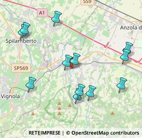 Mappa Via delle Rose, 40053 Valsamoggia BO, Italia (4.45417)