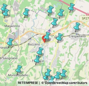 Mappa Via delle Rose, 40053 Valsamoggia BO, Italia (2.82421)