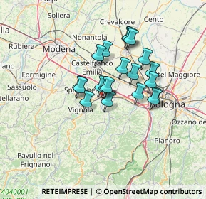 Mappa Via delle Rose, 40053 Valsamoggia BO, Italia (10.073)