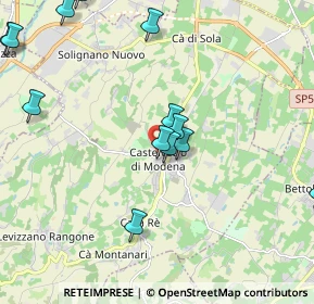 Mappa Via Bacuccola, 41014 Castelvetro di Modena MO, Italia (3.162)