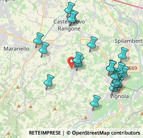 Mappa Via Bacuccola, 41014 Castelvetro di Modena MO, Italia (4.319)