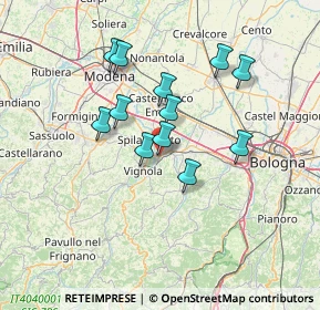 Mappa Via Confine, 41056 Savignano sul Panaro MO, Italia (11.76667)