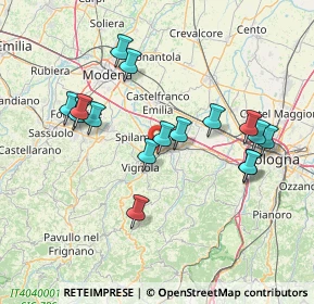 Mappa Via Confine, 41056 Savignano sul Panaro MO, Italia (14.54688)