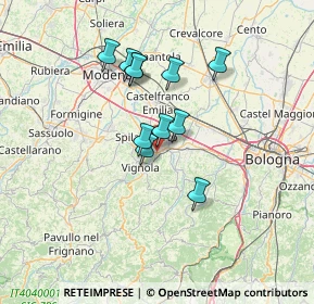 Mappa Via Confine, 41056 Savignano sul Panaro MO, Italia (10.85545)