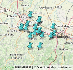 Mappa Via Confine, 41056 Savignano sul Panaro MO, Italia (9.866)