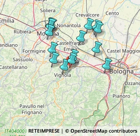 Mappa Via Confine, 41056 Savignano sul Panaro MO, Italia (12.47933)