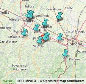 Mappa Via Confine, 41056 Savignano sul Panaro MO, Italia (13.28188)