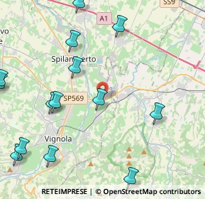 Mappa Via Confine, 41056 Savignano sul Panaro MO, Italia (5.89933)