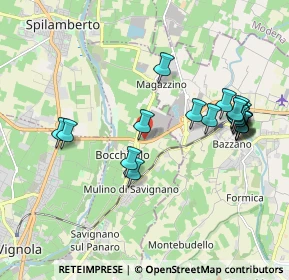 Mappa Via Confine, 41056 Savignano sul Panaro MO, Italia (2.0555)
