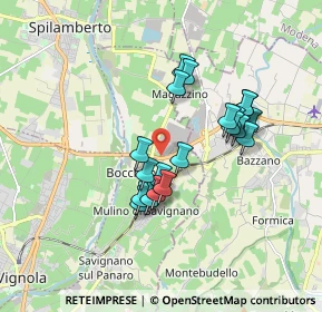 Mappa Via Confine, 41056 Savignano sul Panaro MO, Italia (1.5085)