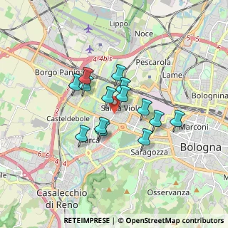 Mappa Via Valeria, 40133 Bologna BO, Italia (1.28786)